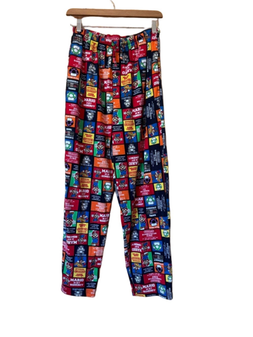 Vintage “Mario is My Homeboy” Multicolor Lounge Pants size small